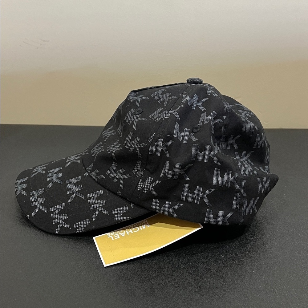 Michael Kors | Black MK Logo Hat - Picture 5 of 8